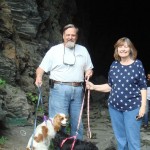 Barney, Maxine, Toby and Daisy in old tunnel